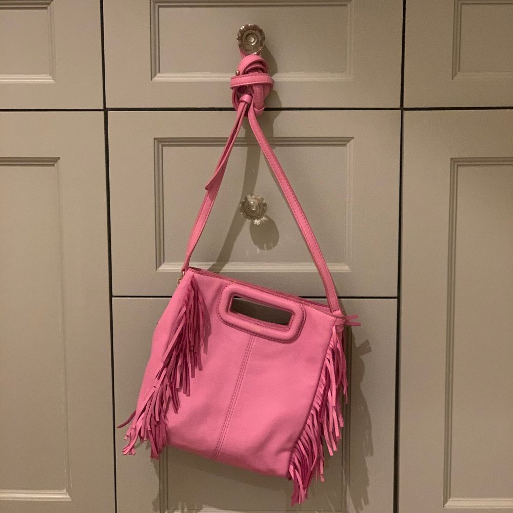 Maje Lilac Leather M Bag